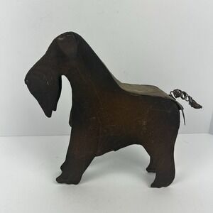 Rustic Scottie Dog Vintage Vibe, Thin Metal Outdoor/Indoor Home Decore